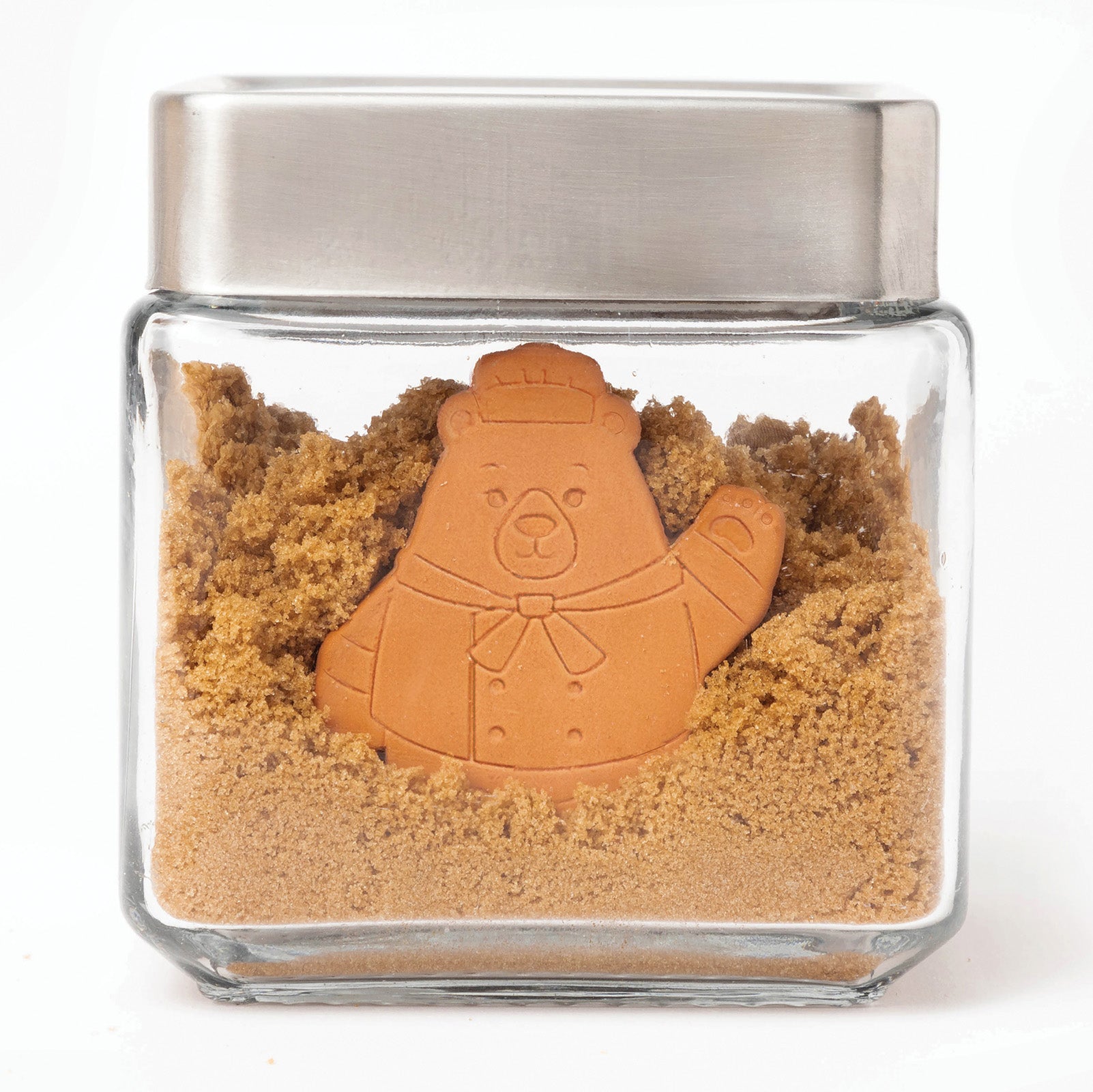 Talisman Designs Terra Cotta Sugar Bear Sugar Saver, Brown