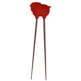 Talisman Designs Silicone Bacon Tongs, 10 inches, Red