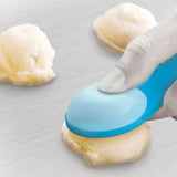Talisman Designs 2-in-1 Cookie Scoop Spatula, Blue