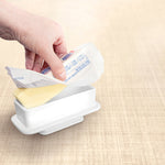 Talisman Designs Ceramic Butter Keeper, White