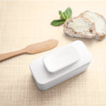 Talisman Designs Ceramic Butter Keeper, White