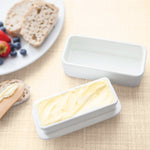 Talisman Designs Ceramic Butter Keeper, White