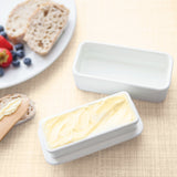 Talisman Designs Ceramic Butter Keeper, White