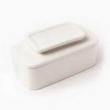 Talisman Designs Ceramic Butter Keeper, White