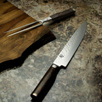 Shun Premier 2 Piece Carving Set with 9.5 Inch Slicing Knife and Carving Fork