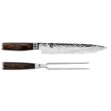 Shun Premier 2 Piece Carving Set with 9.5 Inch Slicing Knife and Carving Fork