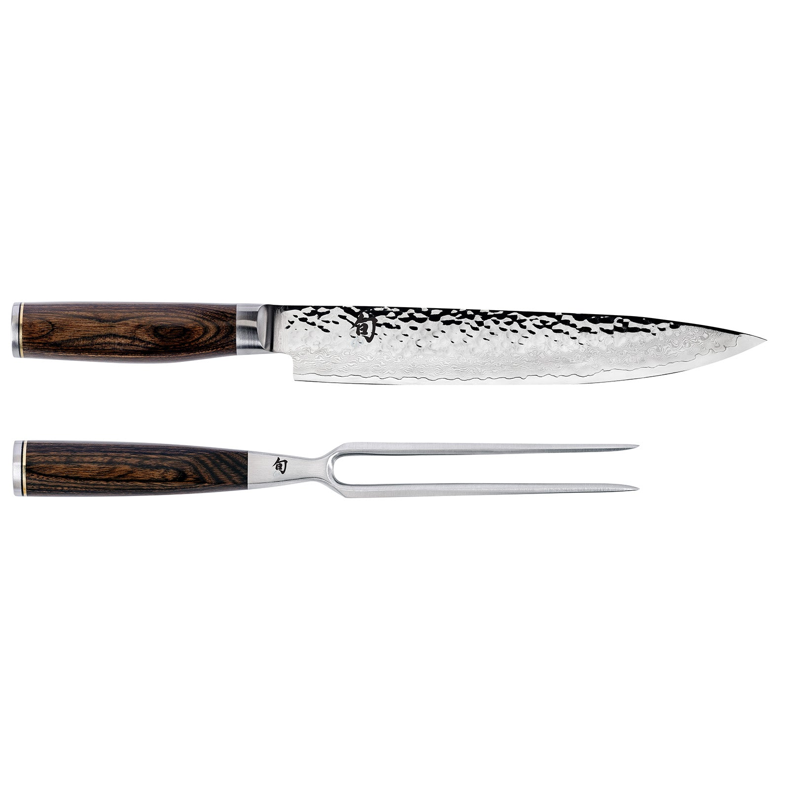 Shun Premier 2 Piece Carving Set with 9.5 Inch Slicing Knife and Carving Fork