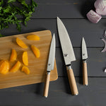 Shun Premier Blonde 8-Piece Professional Knife Block Set with Bamboo Block