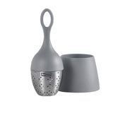 AdHoc Floatea Floating Tea Infuser with Stand, Gray