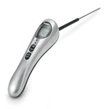 Polder Safe Serve Digital Instant Read Grill Thermometer w/10 Inch Probe, Silver