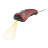 Polder Safe Serve Digital Instant Read Grill Thermometer w/ 10 Inch Probe, Red