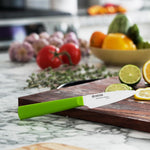 Kyocera INNOVATIONwhite® 3-Inch Ceramic Paring Knife, White Blade with Non-Slip Green Handle