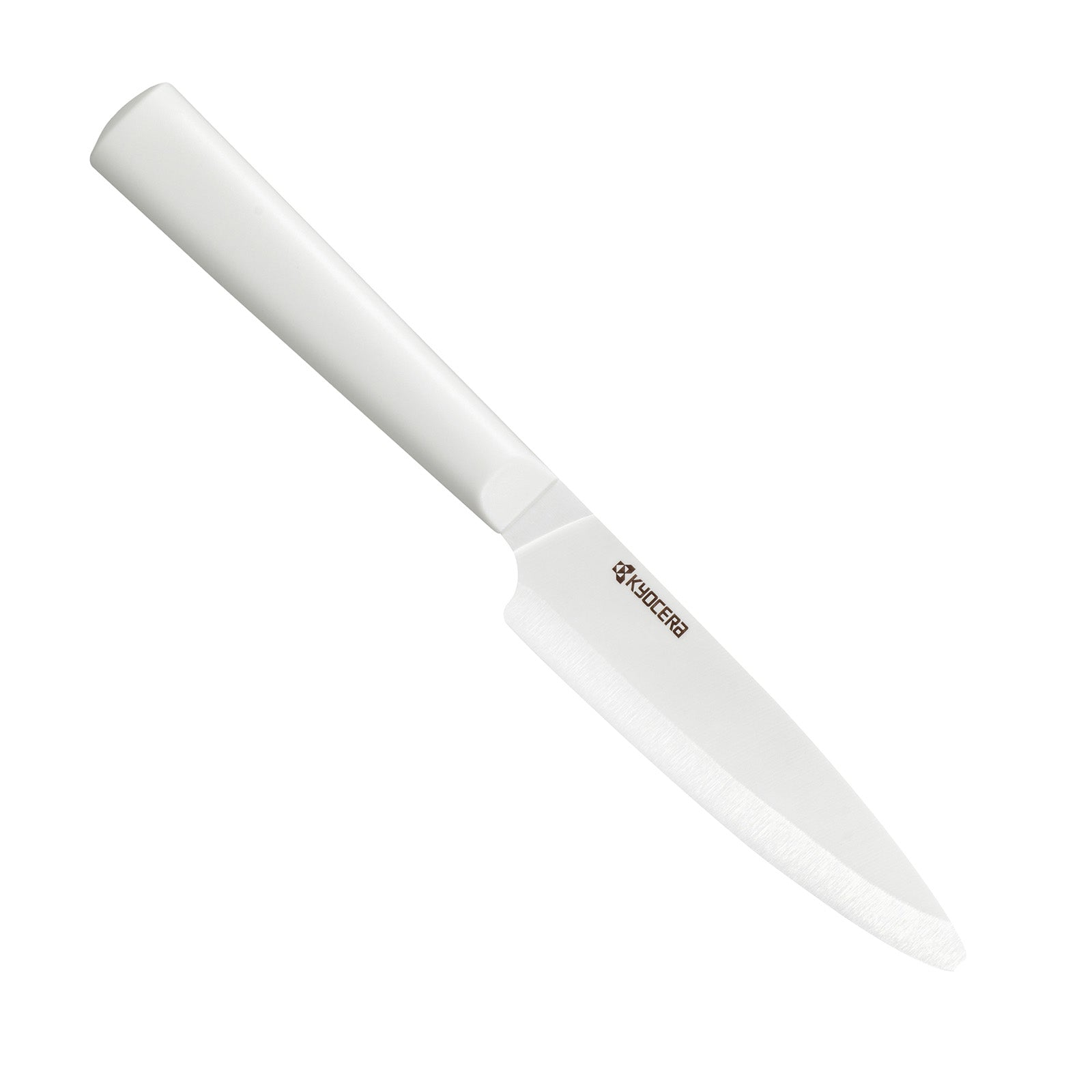 Kyocera INNOVATIONwhite® 4.5-Inch Ceramic Utility Knife, White Blade with Non-Slip White Handle