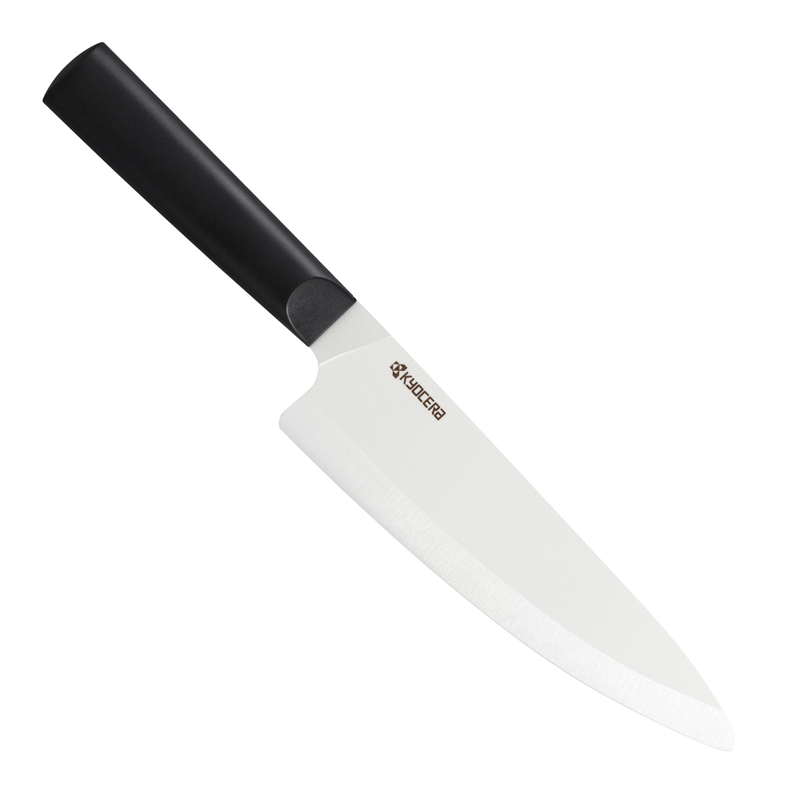 Kyocera INNOVATIONwhite® 7-Inch Ceramic Chef's Knife, White Blade with Non-Slip Black Handle