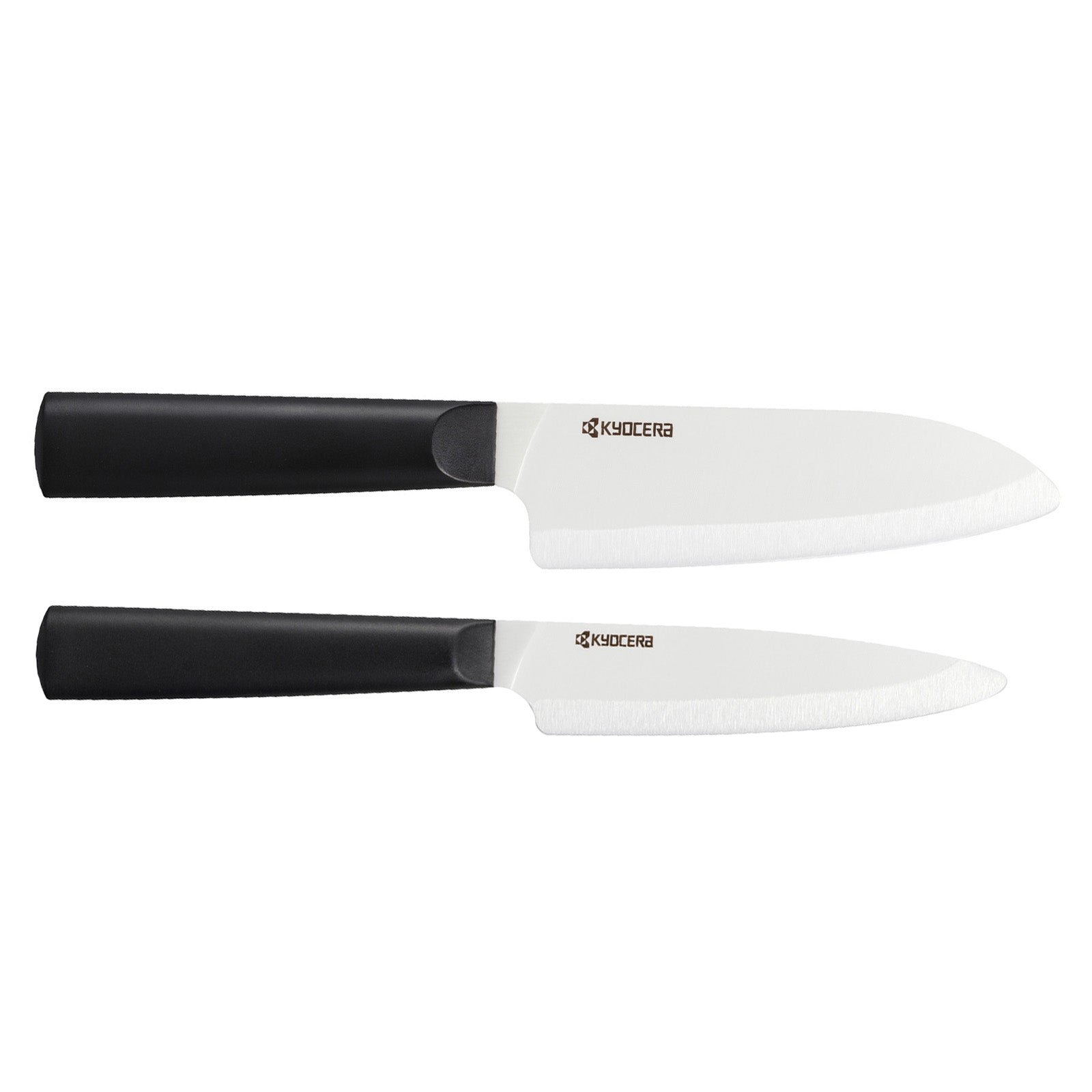 Kyocera INNOVATIONwhite® 2 Piece Ceramic Knife Set, 5.5" Santoku, 4.5" Utility Knife