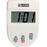 CDN Loud Alarm Digital Kitchen Timer, White