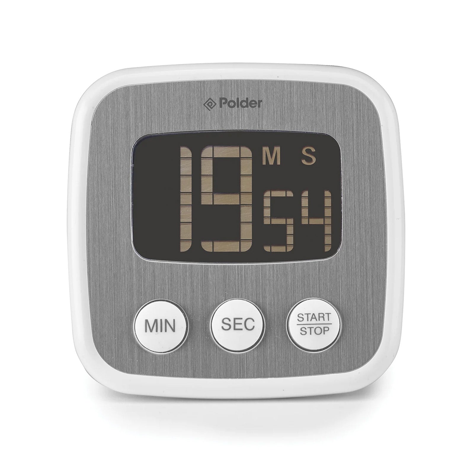 Polder Digital Kitchen Timer, White