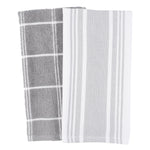 KAF Home Cat Cora Terry Kitchen Towels, Set of 2, Gray