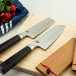 Shun Dual Core 7-Inch Santoku Knife w/Saya