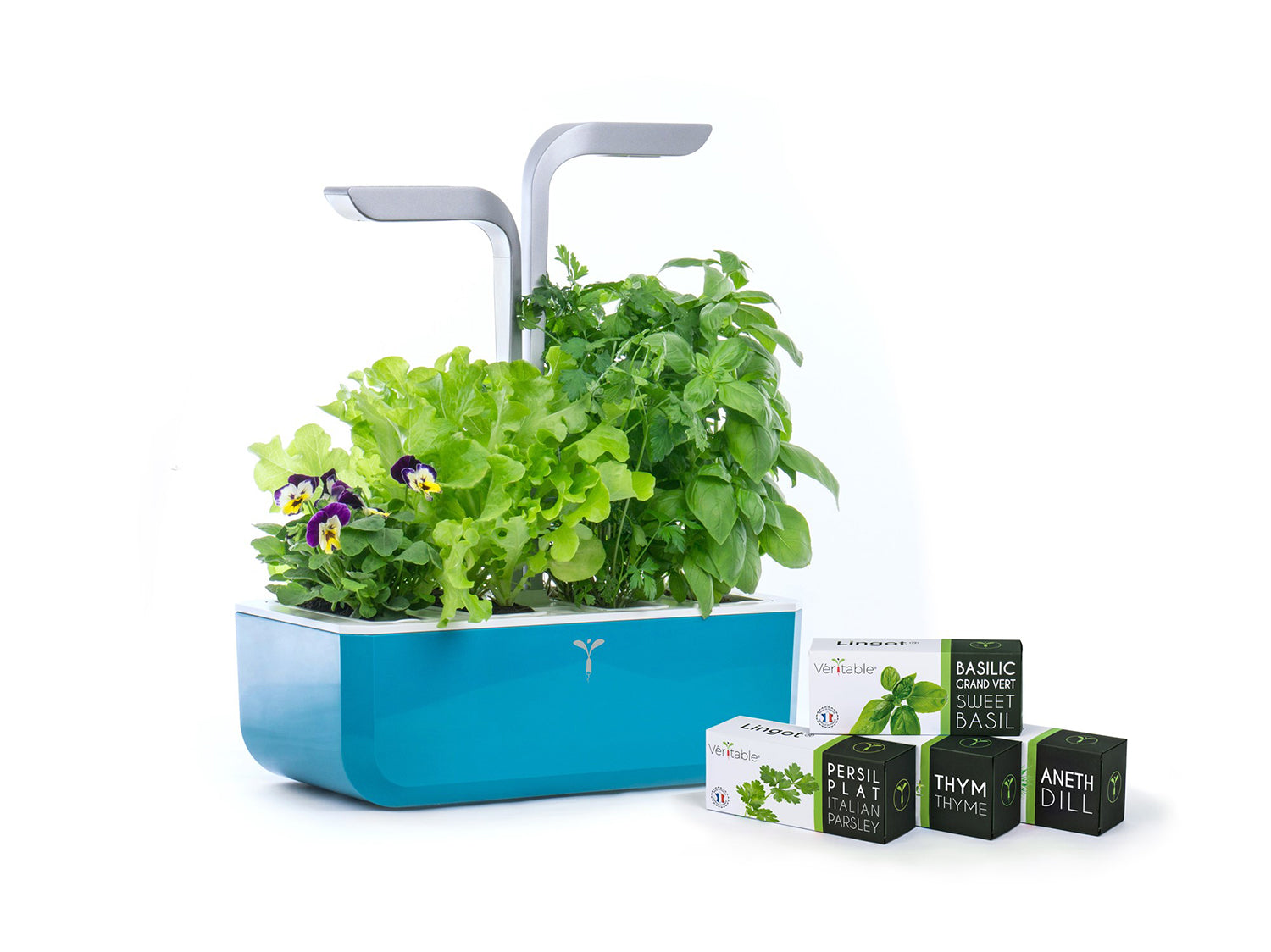 Veritable Smart Indoor Garden, Teal Blue