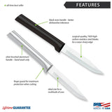 Rada Cutlery 3.25-Inch Regular Paring Knife, Black Handle