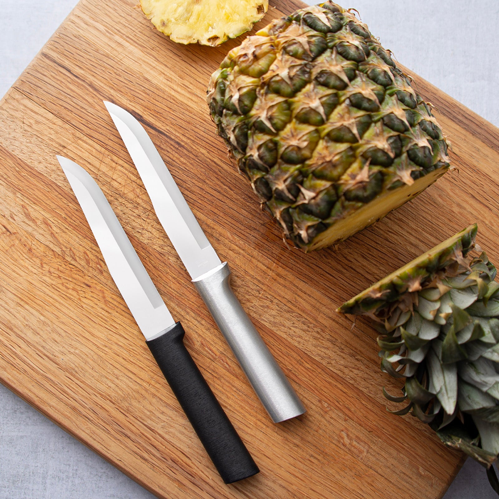 Rada Cutlery 5.375-Inch Stubby Butcher Knife, Black Handle