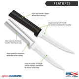 Rada Cutlery 4.375-Inch Super Parer Stainless Steel Blade, Black Handle