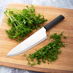 Rada Cutlery 8.5-Inch French Chef Knife Straight Stainless Steel Blade, Black Handle