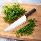 Rada Cutlery 8.5-Inch French Chef Knife Straight Stainless Steel Blade, Black Handle