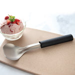 Rada Cutlery 9.25-Inch Ice Cream Scoop, Black Handle
