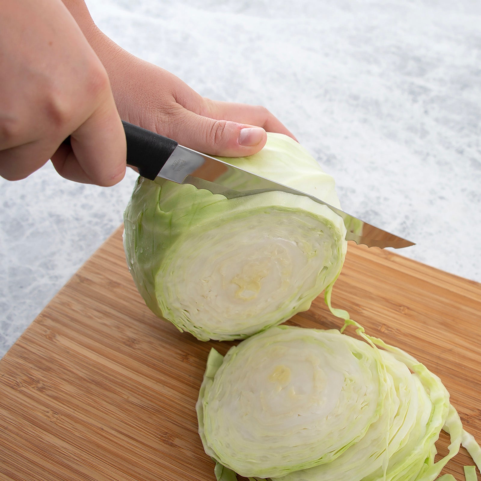 Rada Cutlery 7-Inch Serrated Slicer Stainless Steel Blade, Black Handle