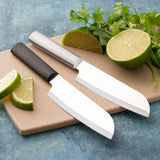 Rada Cutlery 4.75-Inch Cook's Utility Knife Stainless Steel Straight Blade, Black Handle