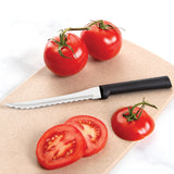 Rada Cutlery 2-Inch Deluxe Vegetable Peeler & 5-Inch Tomato Slicer Stainless Steel Serrated Blade, Black Handles