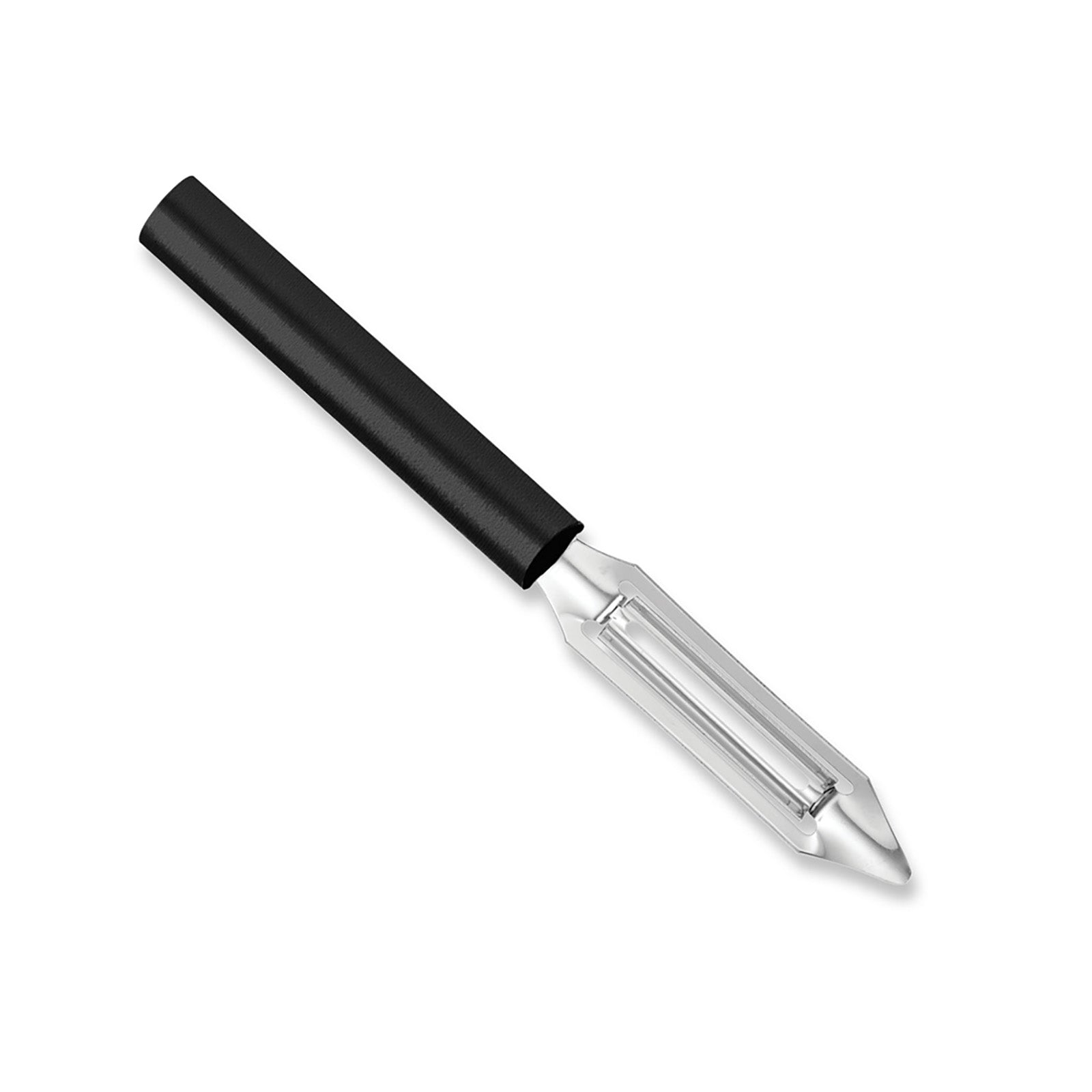 Rada Cutlery 2-Inch Deluxe Vegetable Peeler with Straight Blade, Black Handle