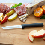 Rada Cutlery 3.25-Inch Serrated Regular Paring Stainless Steel Blade, Black Handle