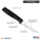 Rada Cutlery 3.25-Inch Heavy Duty Paring Knife Anthem Wave Handle