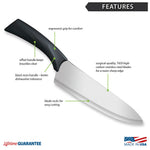 Rada Cutlery 8.5-Inch French Chef Knife Anthem Wave Handle