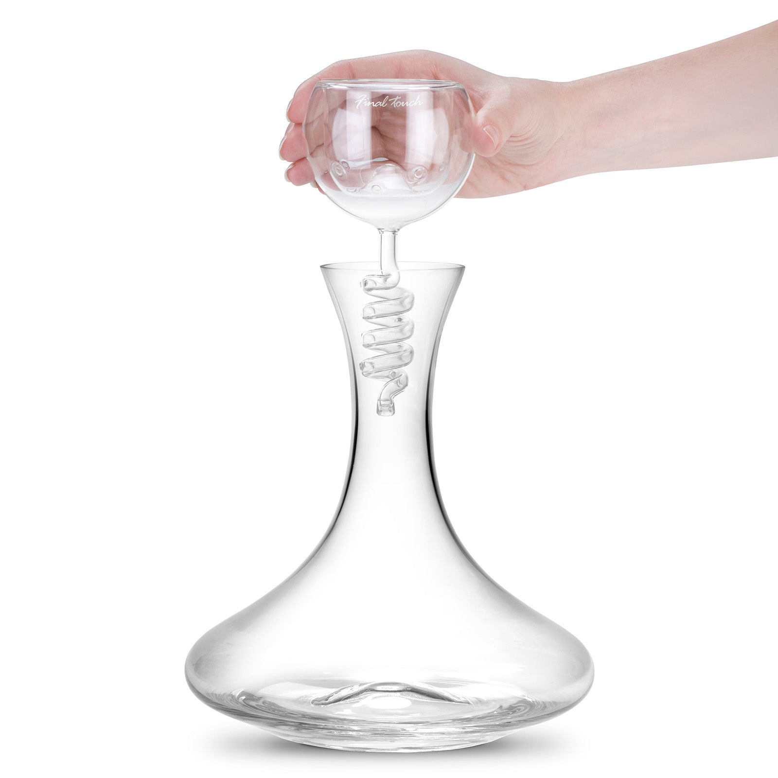 Final Touch Twister Glass Aerator & Decanter Set