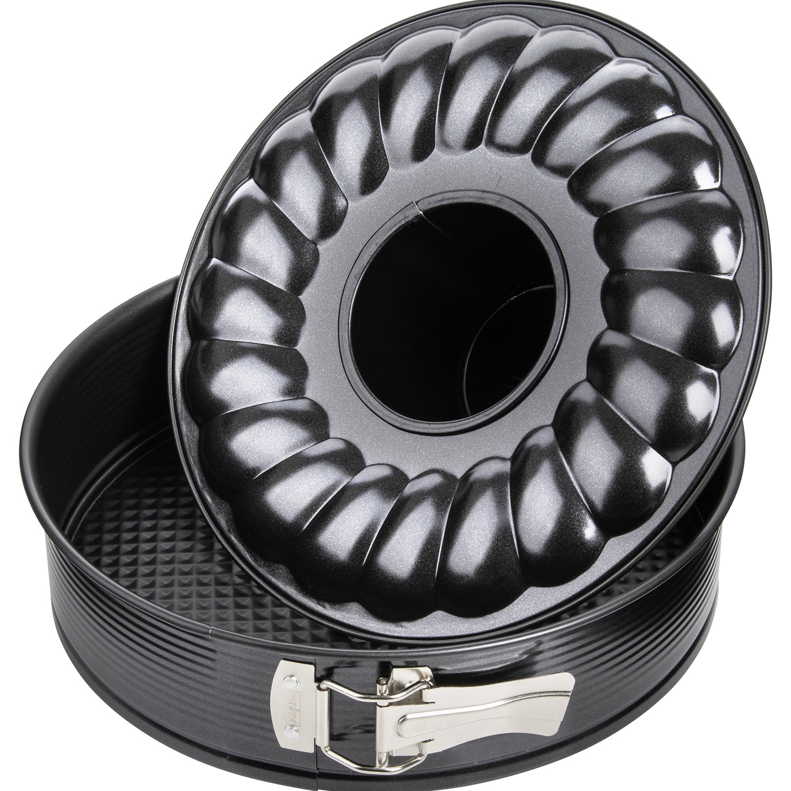 Zenker Nonstick 10-Inch Springform Pan with 2 Bases, Black