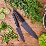 Kyocera INNOVATIONblack® 2-Piece Ceramic Knife Set, 6-Inch Chef's and 4.5-Inch Utility
