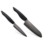 Kyocera INNOVATIONblack® 2-Piece Ceramic Knife Set, 6-Inch Chef's and 4.5-Inch Utility