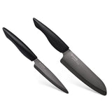 Kyocera INNOVATIONblack® 2-Piece Ceramic Knife Set, 6-Inch Chef's and 4.5-Inch Utility