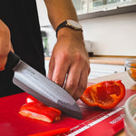 Kyocera INNOVATIONblack® 4-Piece Ceramic Knife Set, 4.5-Inch Utility, 5-Inch Slicing, 5.5-Inch Santoku, & 7-Inch Chef's Knife