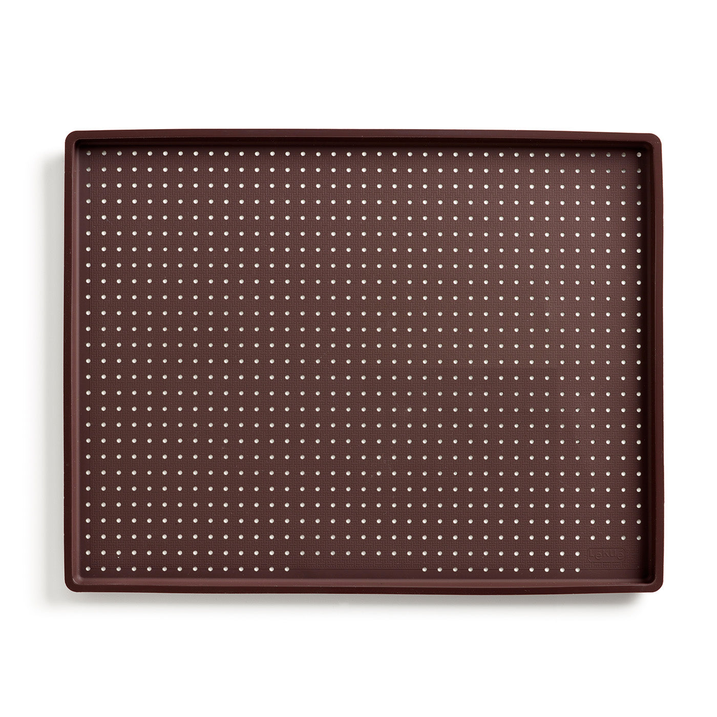 Lekue Silicone Perforated Pizza Mat, 11-Inch x 9-Inch, Brown