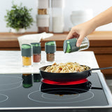 Lekue Spice Shaker with Dual Opening for Large and Small, Set of 4