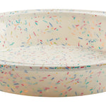Trudeau Structure Silicone 9-Inch Round Cake Pan, Confetti/Fuchsia