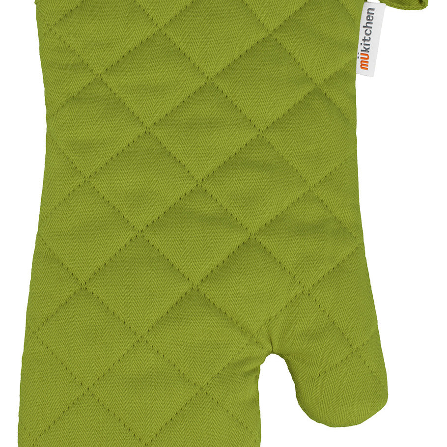 MU Kitchen 100% Cotton Terry-Lined Oven Mitt, 13-Inch