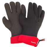 Kitchen Grips 2 Piece Chefs Gloves Set, Cherry, Small