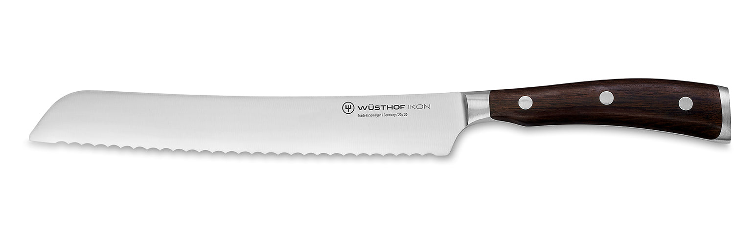 Wusthof Ikon Blackwood 8 Inch Bread Knife