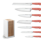Wusthof Classic 8 Piece Knife Block Set, Coral Peach